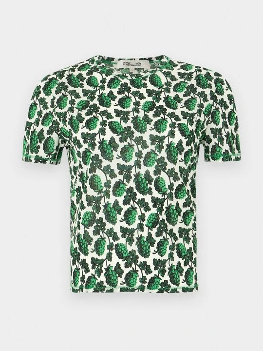 Zdjęcie produktu T-shirt z nadrukiem Diane Von Furstenberg zielony