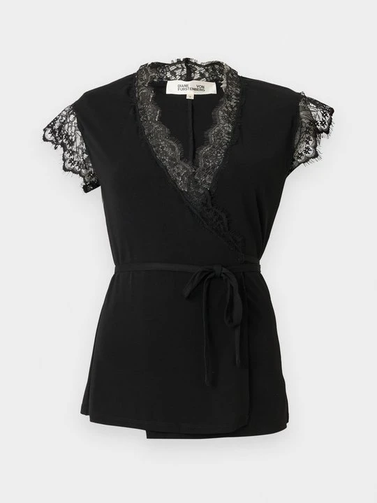 Zdjęcie produktu T-shirt z nadrukiem Diane Von Furstenberg czarny