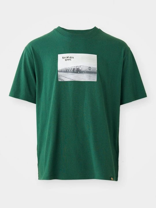 Zdjęcie produktu T-shirt z nadrukiem Dickies farbowany denim