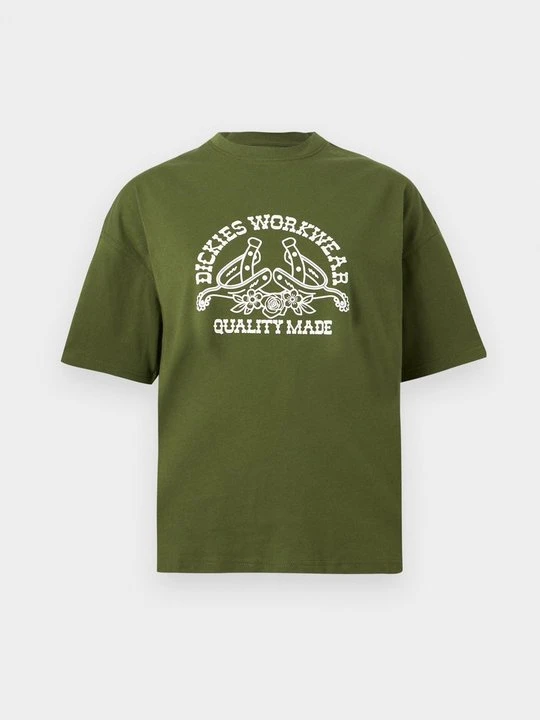 Zdjęcie produktu T-shirt z nadrukiem Dickies ciemnozielony
