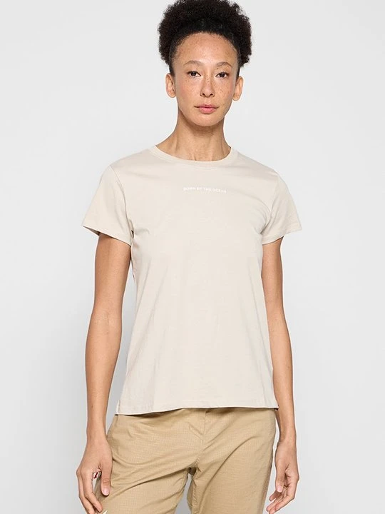 Zdjęcie produktu T-shirt z nadrukiem Didriksons beżowy
