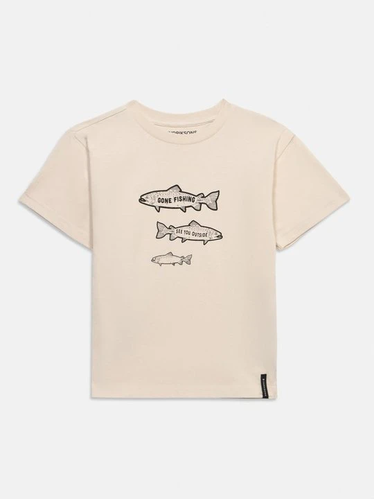 Zdjęcie produktu T-shirt z nadrukiem Didriksons beżowy