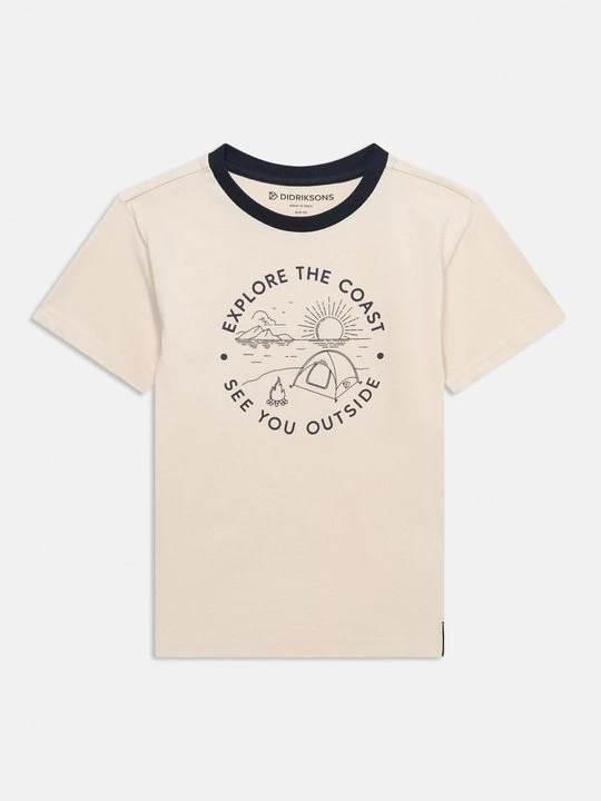 Zdjęcie produktu T-shirt z nadrukiem Didriksons beżowy