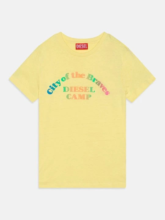 Zdjęcie produktu T-shirt z nadrukiem Diesel żółty