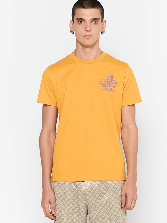 Zdjęcie produktu T-shirt z nadrukiem Diesel żółty