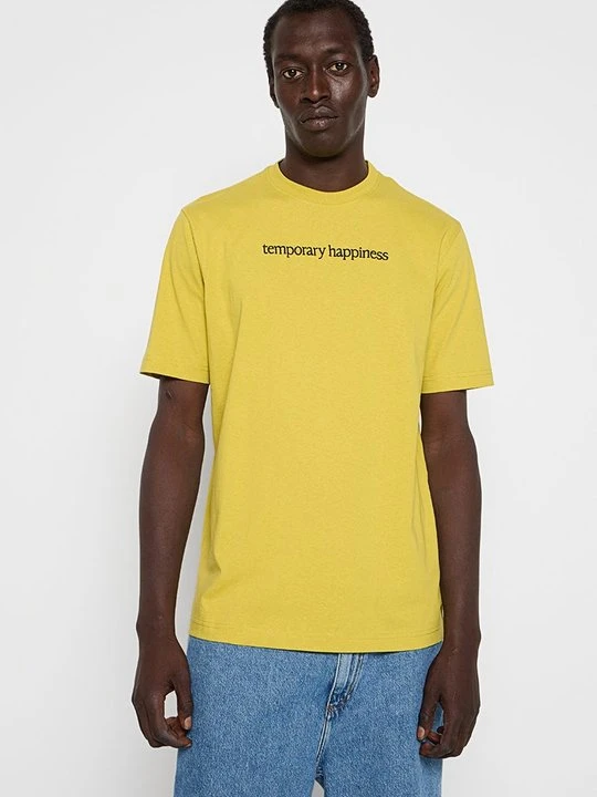 Zdjęcie produktu T-shirt z nadrukiem Diesel żółty