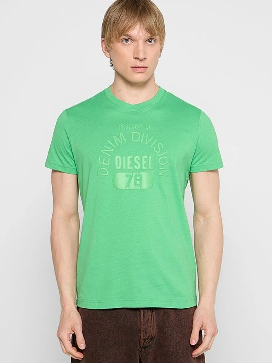 Zdjęcie produktu T-shirt z nadrukiem Diesel zielony