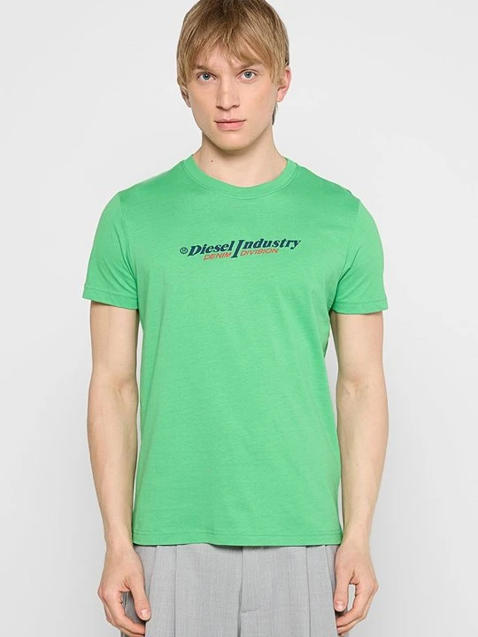 Zdjęcie produktu T-shirt z nadrukiem Diesel jasnozielony