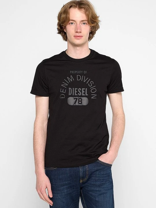 Zdjęcie produktu T-shirt z nadrukiem Diesel czarny