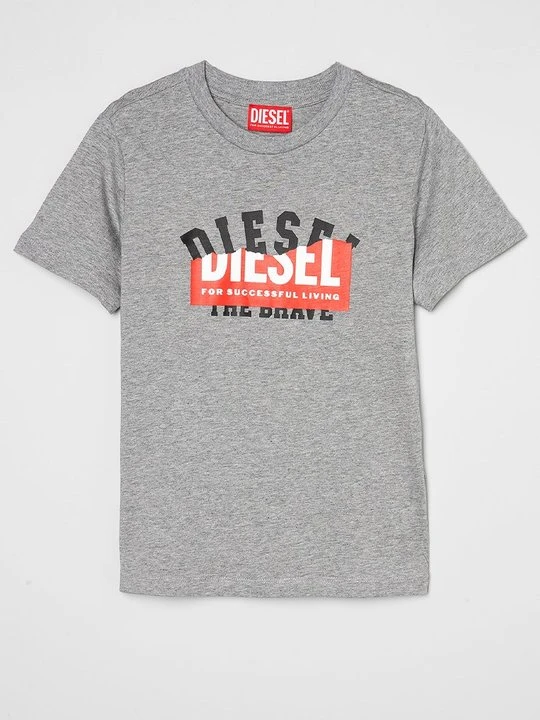 Zdjęcie produktu T-shirt z nadrukiem Diesel szary