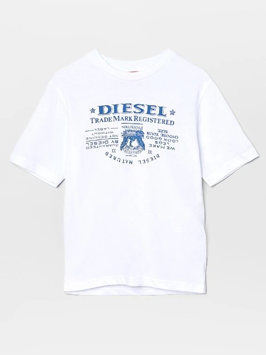 Zdjęcie produktu T-shirt z nadrukiem Diesel biały