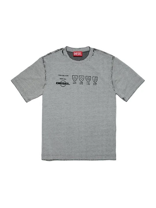 Zdjęcie produktu T-shirt z nadrukiem Diesel szary