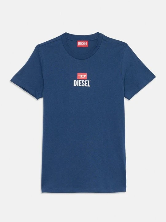 Zdjęcie produktu T-shirt z nadrukiem Diesel błękit królewski