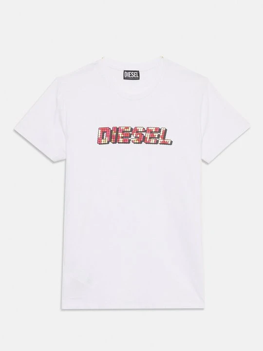 Zdjęcie produktu T-shirt z nadrukiem Diesel biały