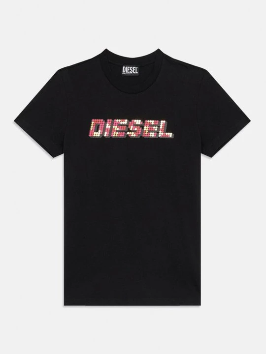 Zdjęcie produktu T-shirt z nadrukiem Diesel czarny