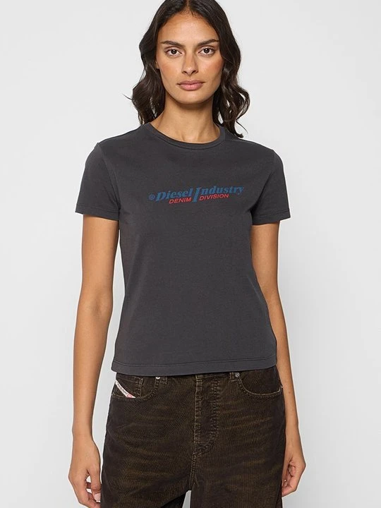 Zdjęcie produktu T-shirt z nadrukiem Diesel szary