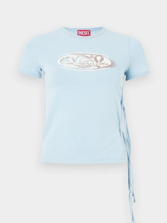 Zdjęcie produktu T-shirt z nadrukiem Diesel jasnoniebieski