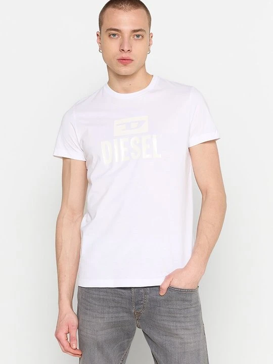 Zdjęcie produktu T-shirt z nadrukiem Diesel biały