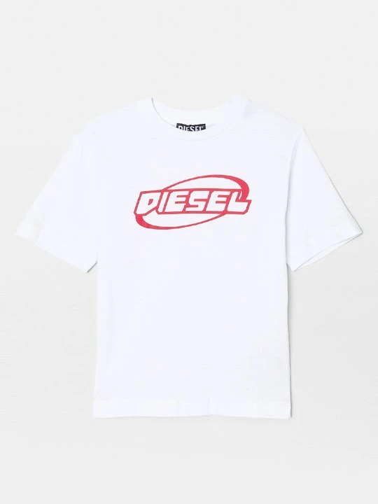 Zdjęcie produktu T-shirt z nadrukiem Diesel biały