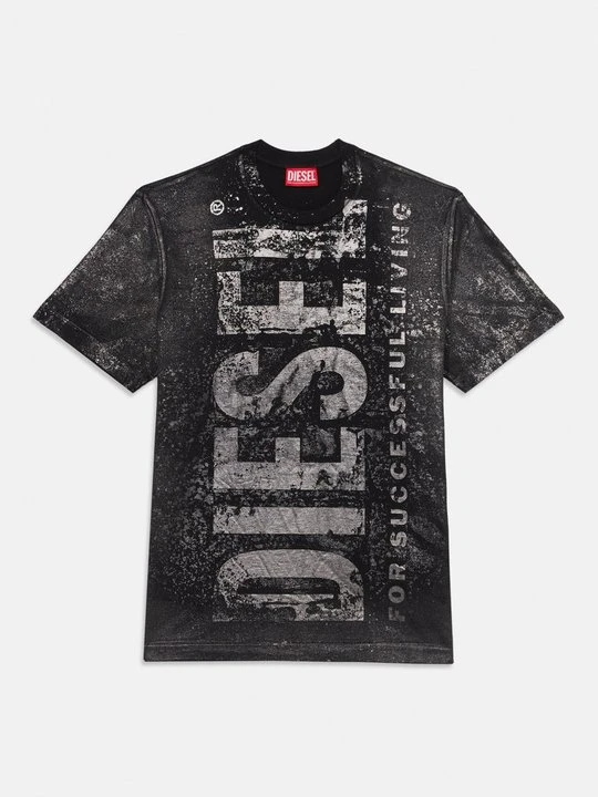 Zdjęcie produktu T-shirt z nadrukiem Diesel czarny