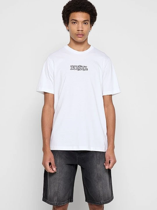 Zdjęcie produktu T-shirt z nadrukiem Diesel biały