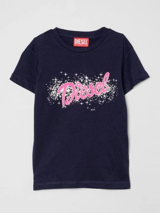 Zdjęcie produktu T-shirt z nadrukiem Diesel granatowy
