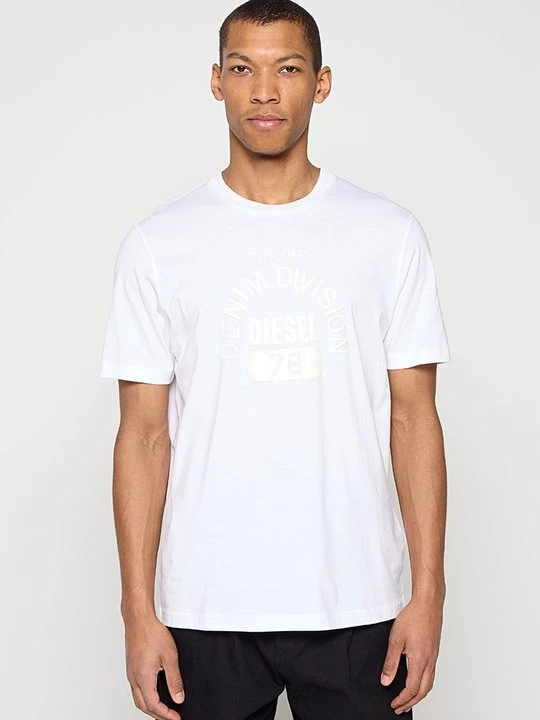 Zdjęcie produktu T-shirt z nadrukiem Diesel biały