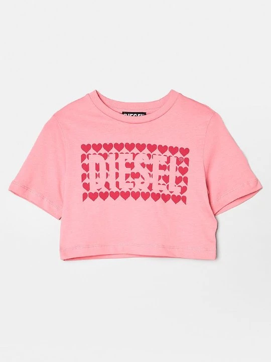 Zdjęcie produktu T-shirt z nadrukiem Diesel różowy