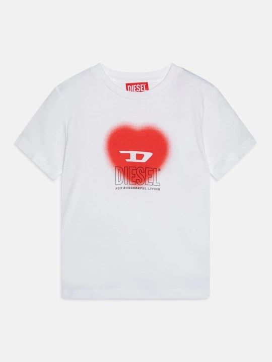 Zdjęcie produktu T-shirt z nadrukiem Diesel biały