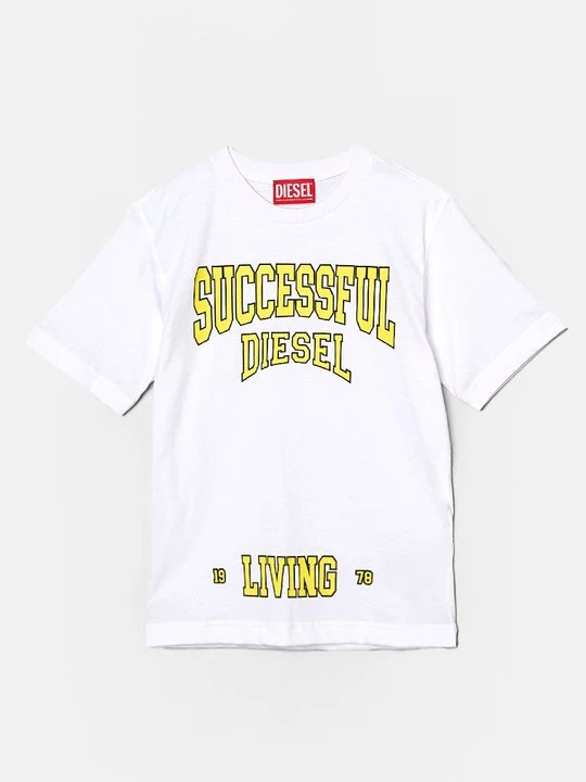 Zdjęcie produktu T-shirt z nadrukiem Diesel biały