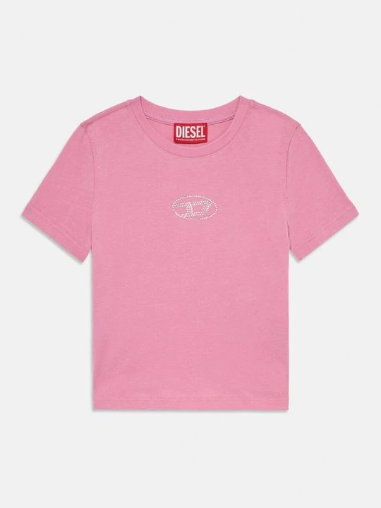 Zdjęcie produktu T-shirt z nadrukiem Diesel różowy