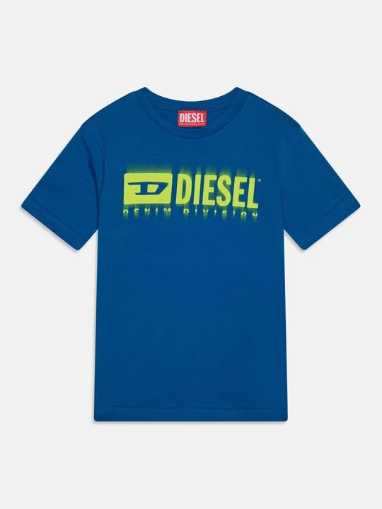 Zdjęcie produktu T-shirt z nadrukiem Diesel niebieski