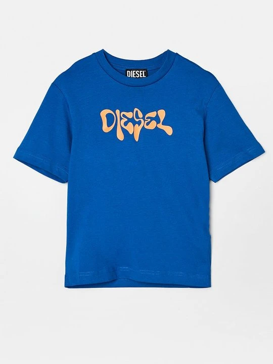 Zdjęcie produktu T-shirt z nadrukiem Diesel granatowy
