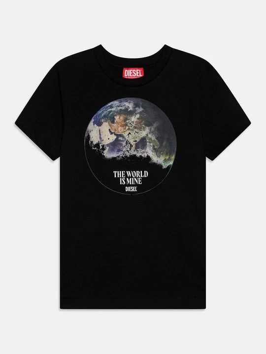 Zdjęcie produktu T-shirt z nadrukiem Diesel czarny