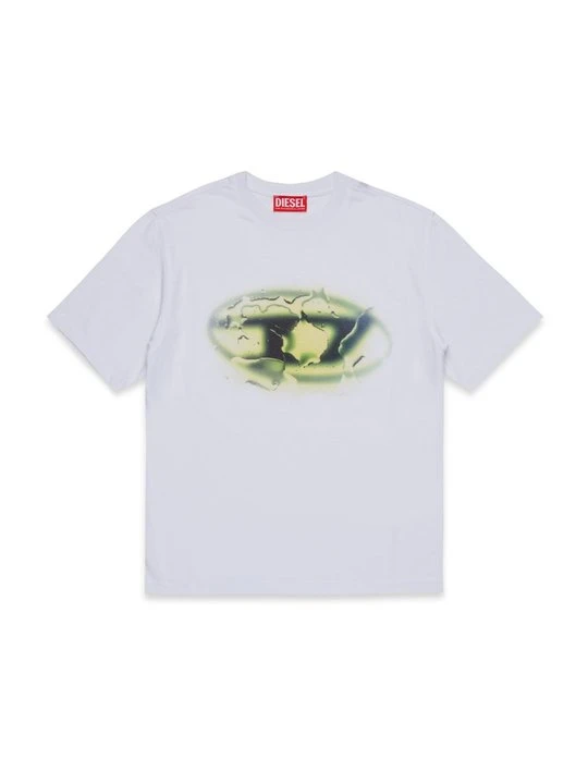 Zdjęcie produktu T-shirt z nadrukiem Diesel biały