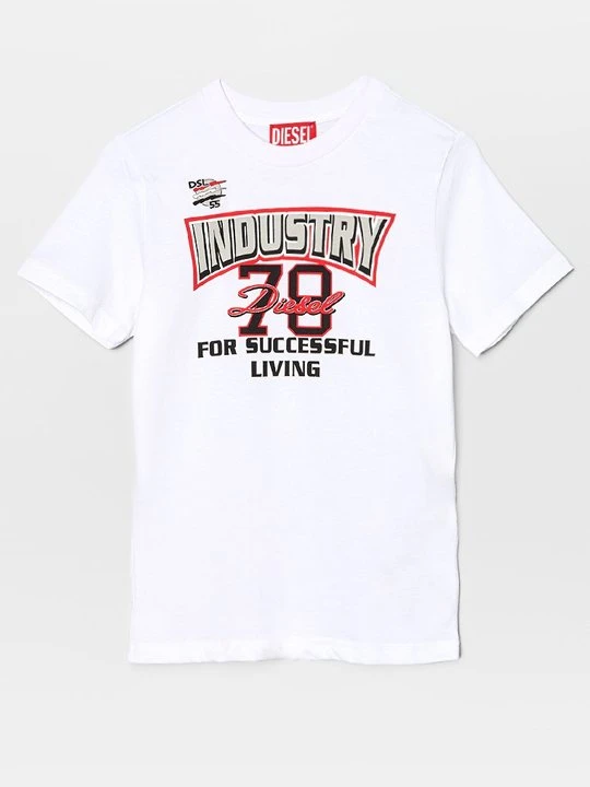 Zdjęcie produktu T-shirt z nadrukiem Diesel biały