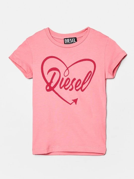 Zdjęcie produktu T-shirt z nadrukiem Diesel różowy