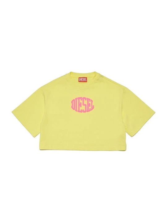 Zdjęcie produktu T-shirt z nadrukiem Diesel żółty