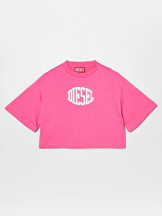 Zdjęcie produktu T-shirt z nadrukiem Diesel różowy