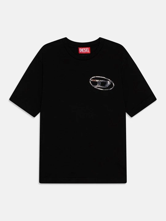 Zdjęcie produktu T-shirt z nadrukiem Diesel czarny
