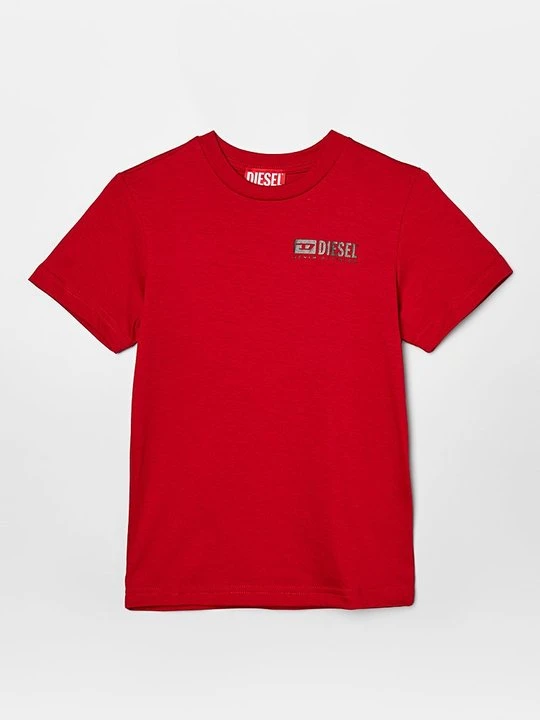 Zdjęcie produktu T-shirt z nadrukiem Diesel czerwony