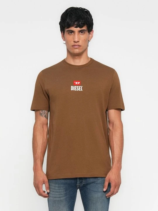 Zdjęcie produktu T-shirt basic Diesel brązowy