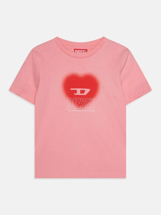 Zdjęcie produktu T-shirt z nadrukiem Diesel różowy