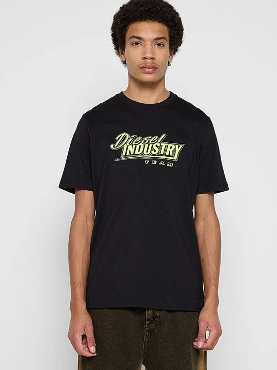 Zdjęcie produktu T-shirt z nadrukiem Diesel czarny