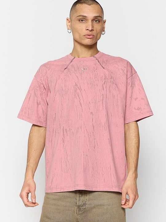 Zdjęcie produktu T-shirt z nadrukiem Diesel różowy