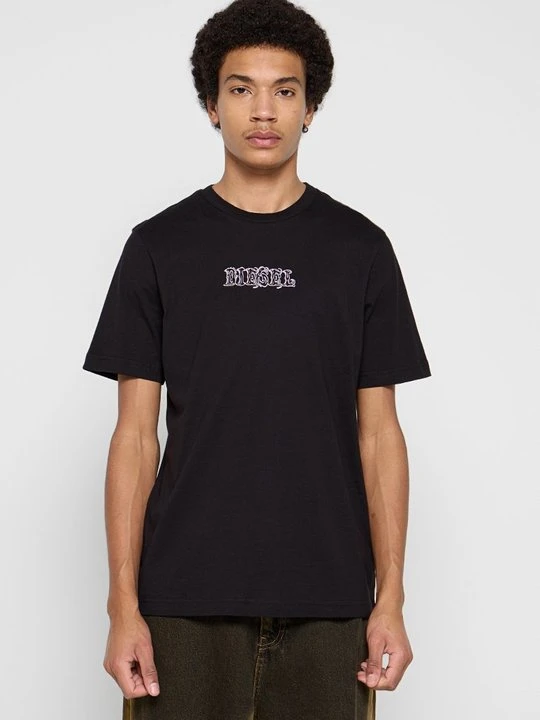 Zdjęcie produktu T-shirt z nadrukiem Diesel czarny