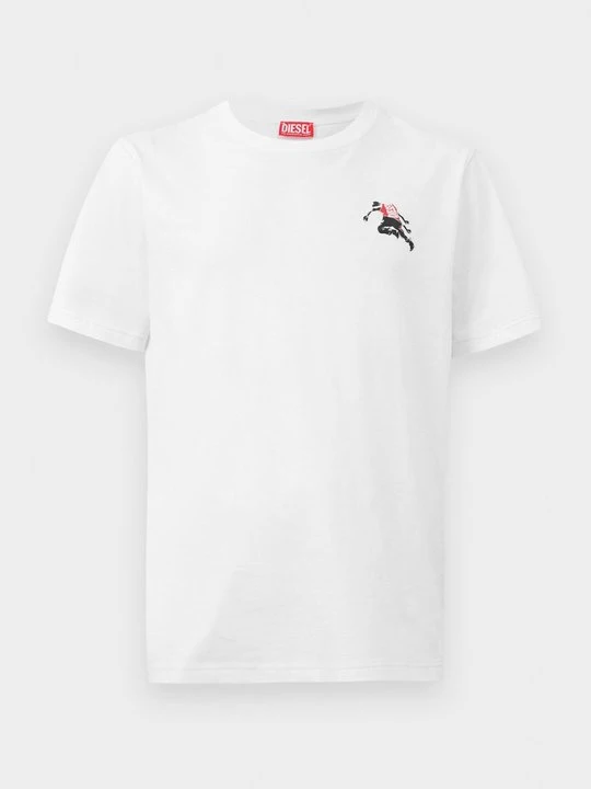 Zdjęcie produktu T-shirt z nadrukiem Diesel biały