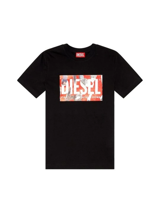 Zdjęcie produktu T-shirt z nadrukiem Diesel czarny