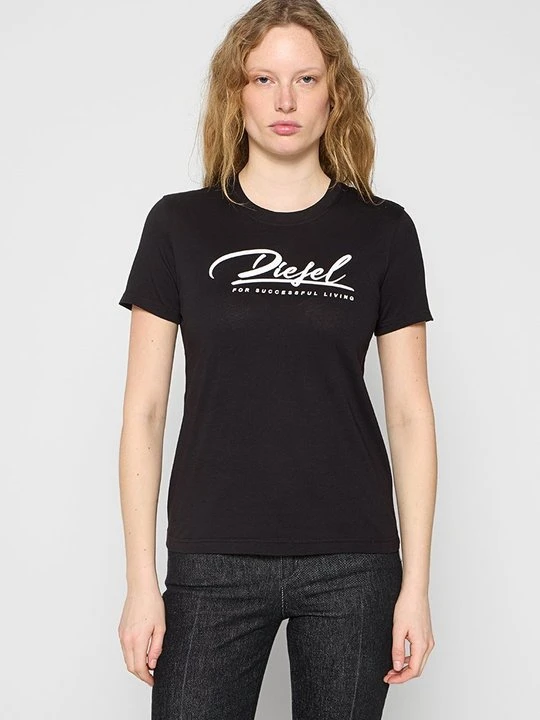 Zdjęcie produktu T-shirt z nadrukiem Diesel czarny