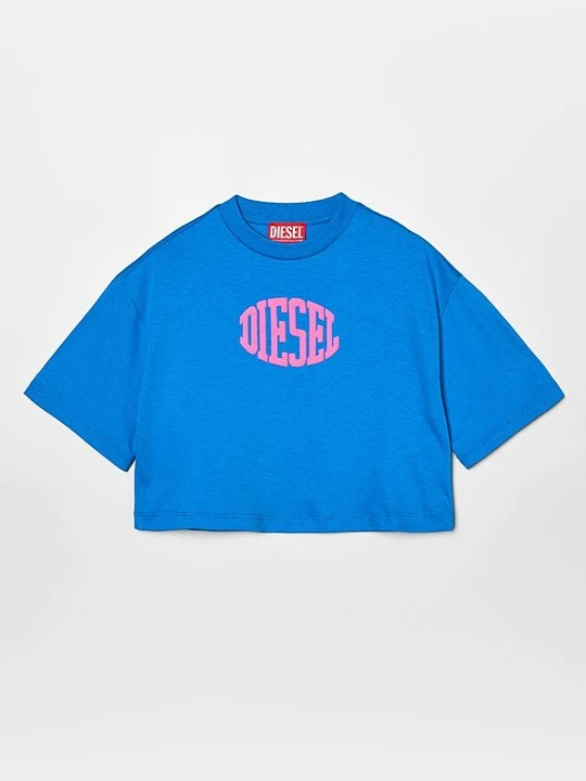Zdjęcie produktu T-shirt z nadrukiem Diesel niebieski